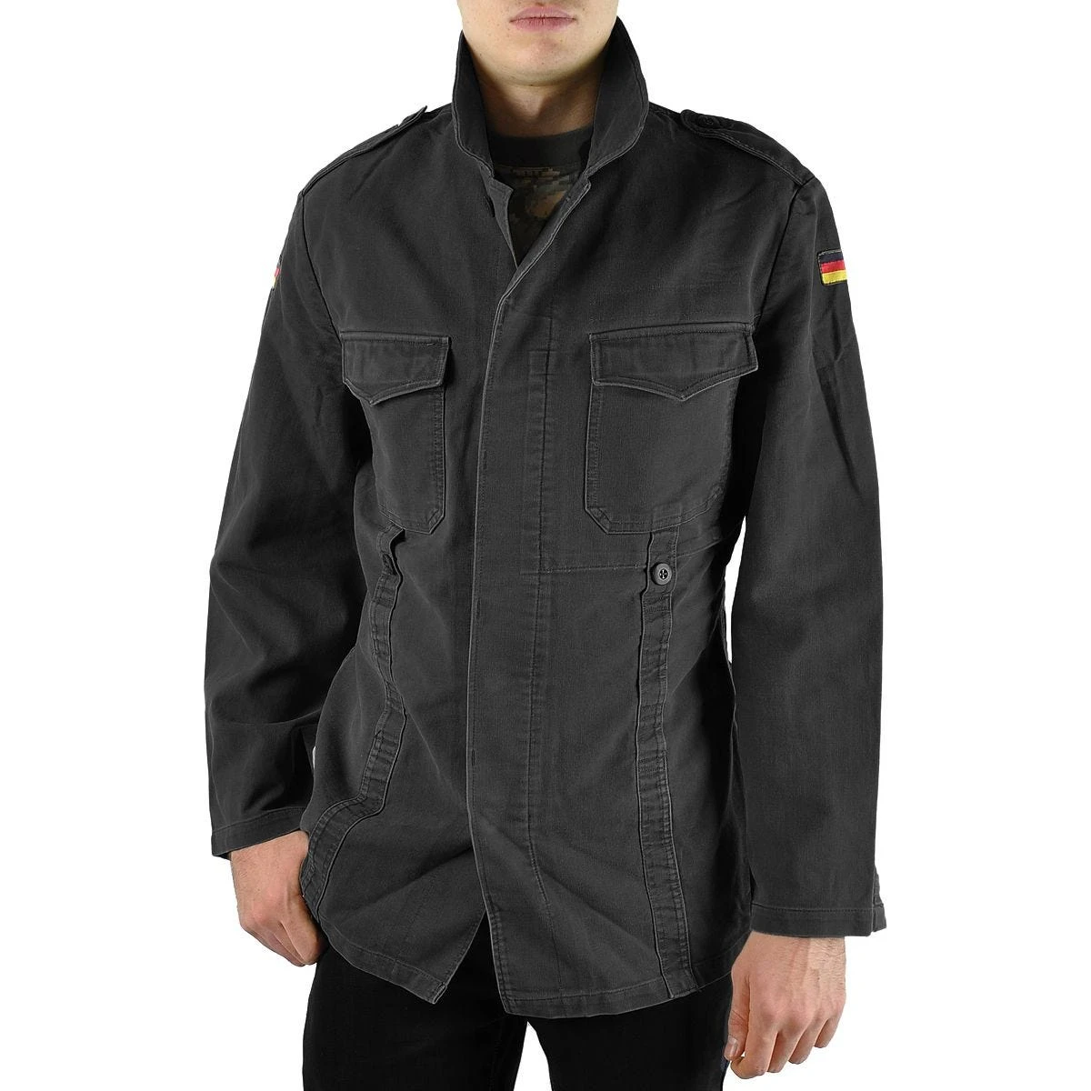 Mil-Tec BW Moleskin Jacket Black 2 Mil-Tec BW Moleskin Jacket Black - Image 2