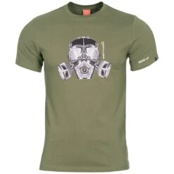 Pentagon Ageron Gas Mask T-Shirt Olive
