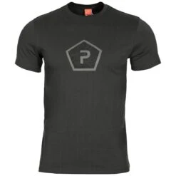 Pentagon Ageron T-Shirt Pentagon Shape Black