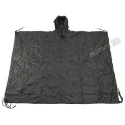 Waterproof Poncho Ripstop Black -Condo Clothing Shop poncho black 3 1