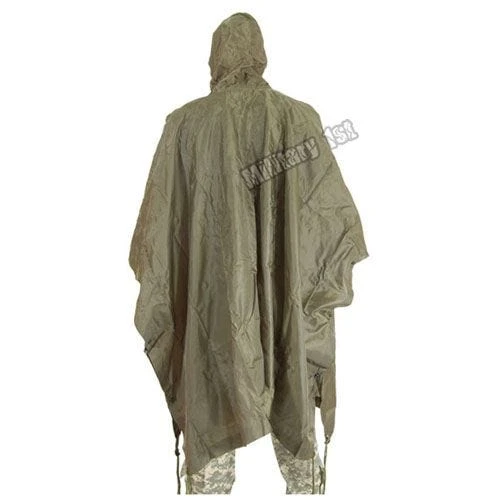 Waterproof Poncho Ripstop Olive 3 Waterproof Poncho Ripstop Olive - Image 3