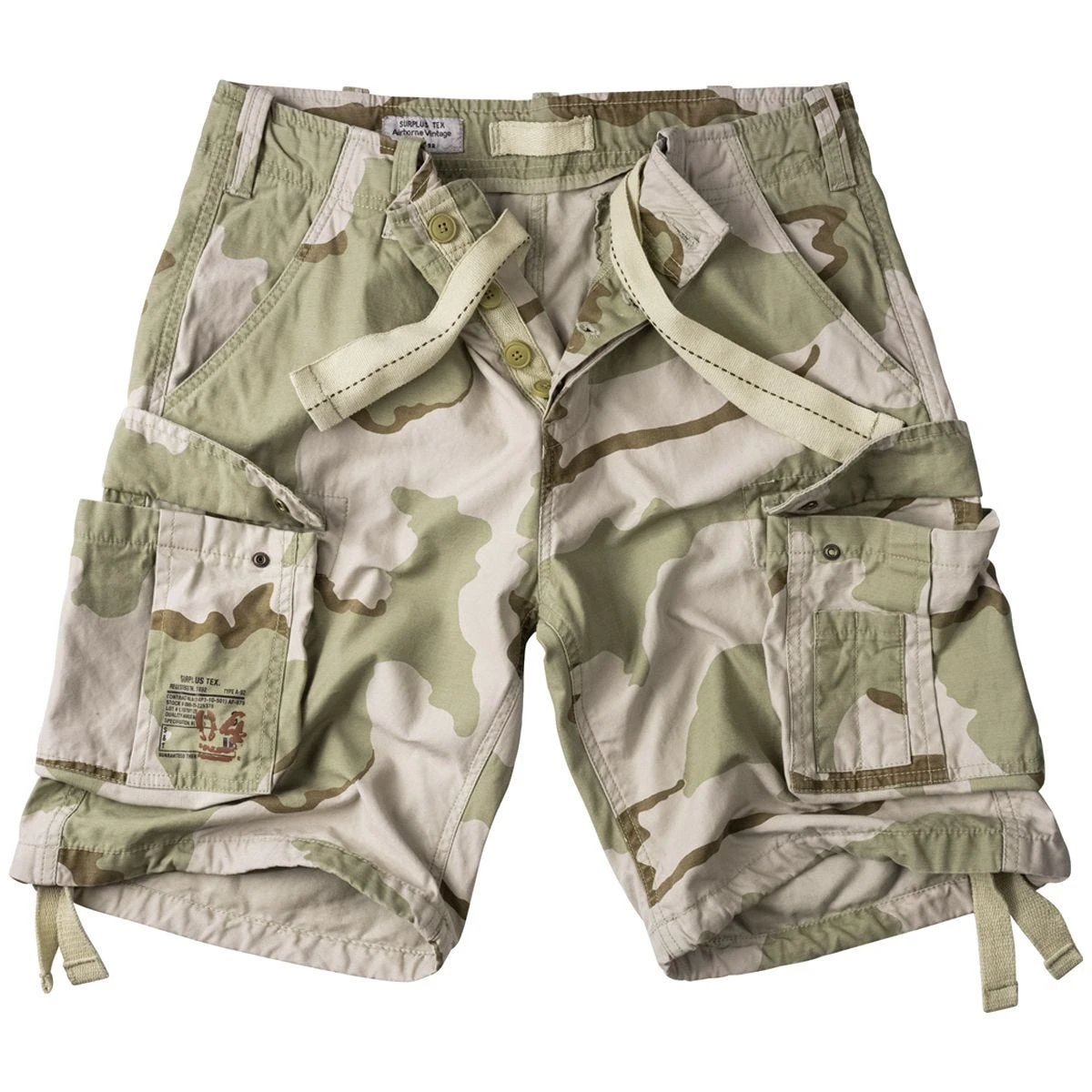 Surplus Airborne Vintage Shorts 3-Colour Desert 1 Surplus Airborne Vintage Shorts 3-Colour Desert