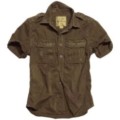 Surplus Raw Vintage Short Sleeve Shirt Brown