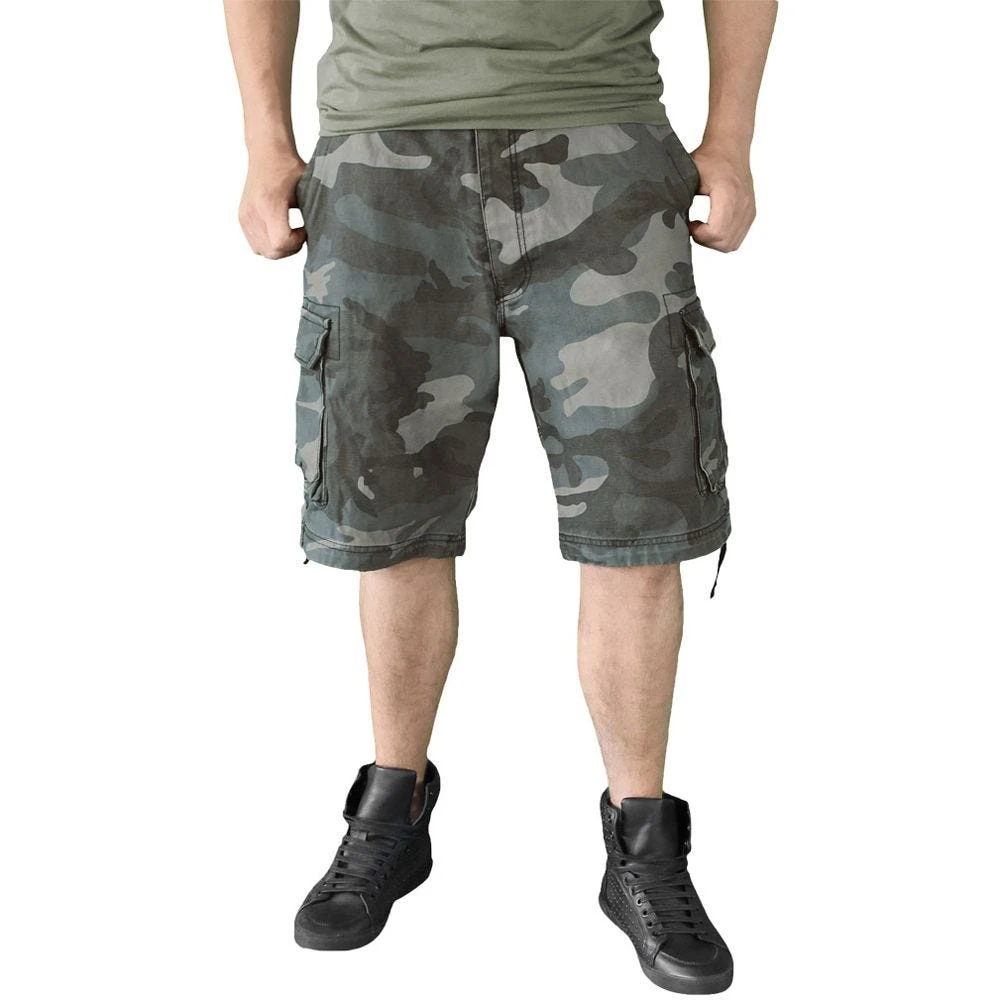 Surplus Vintage Shorts Washed Night Camo - Image 2
